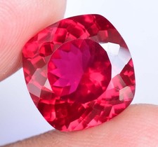 10.60Ct Natural Myanmar Red Spinel Certified Cushion Cut Flawless Loose Gemstone