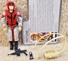 Complete Really Nice Vintage 1987 GI Joe Crazylegs Trooper v1 With Filecard