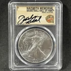 2020 Silver Eagle Dick Vitale Autograph Basketball Hall Of Fame PCGS MS 70 POP 9