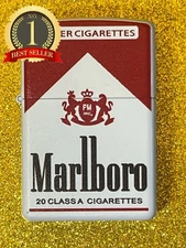 Marlboro -  Metal Grinding Wheel -  Windproof Lighter (Ships From USA)