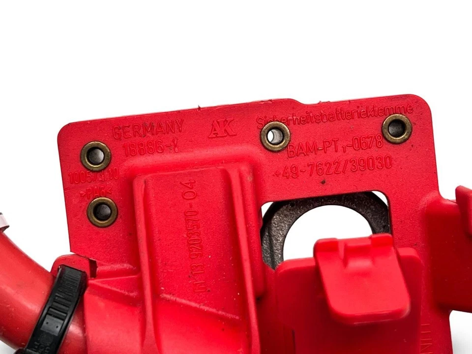 2010-2015 BMW 750i Positive and Negative Battery Cable Red Black IBS Sensor - Image 4 of 4