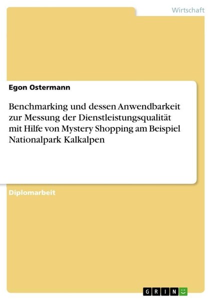 Benchmarking Und Dessen Anwendbarkeit Zur Messung Der DienstleistungsqualitäT Mi-image