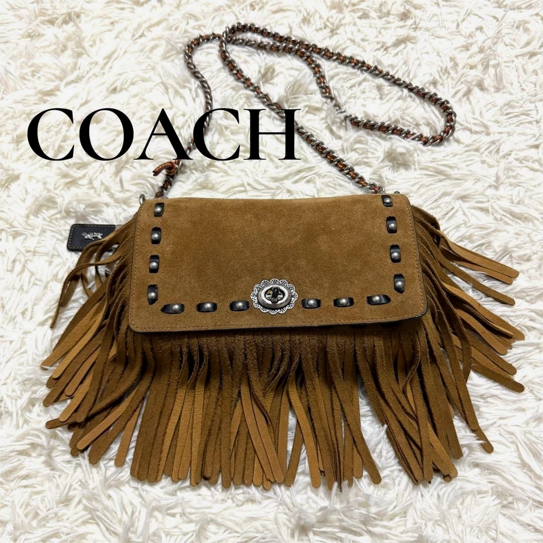 Coach Fringe Suede Exterior Bags & Handbags for Women for sale | eBay
