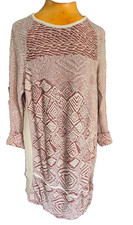 See by Chloé*Strick Kleid/Long Pullover*Gr. 40*mit Cashmere*creme/rostfarben