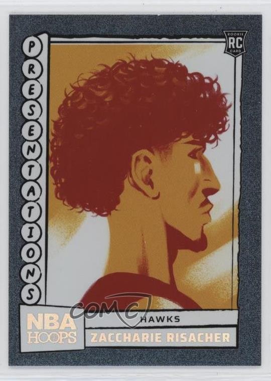2024-25 Panini NBA Hoops Presentations Zaccharie Risacher #11 Rookie RC 11y2