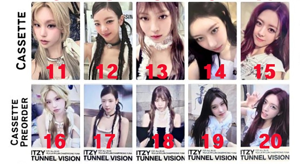 itzy - TUNNEL VISION Album genuine Official PHOTOCARD KPOP 있지