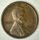 1917 Lincoln Wheat Cent Coin 1c Penny Extra Fine Circulated XF Philadelphia Mint