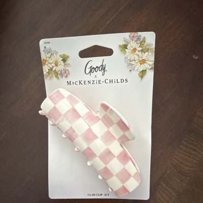 Goody x MacKenzie-Childs Pink White Hair Claw Clip With  display picture 1