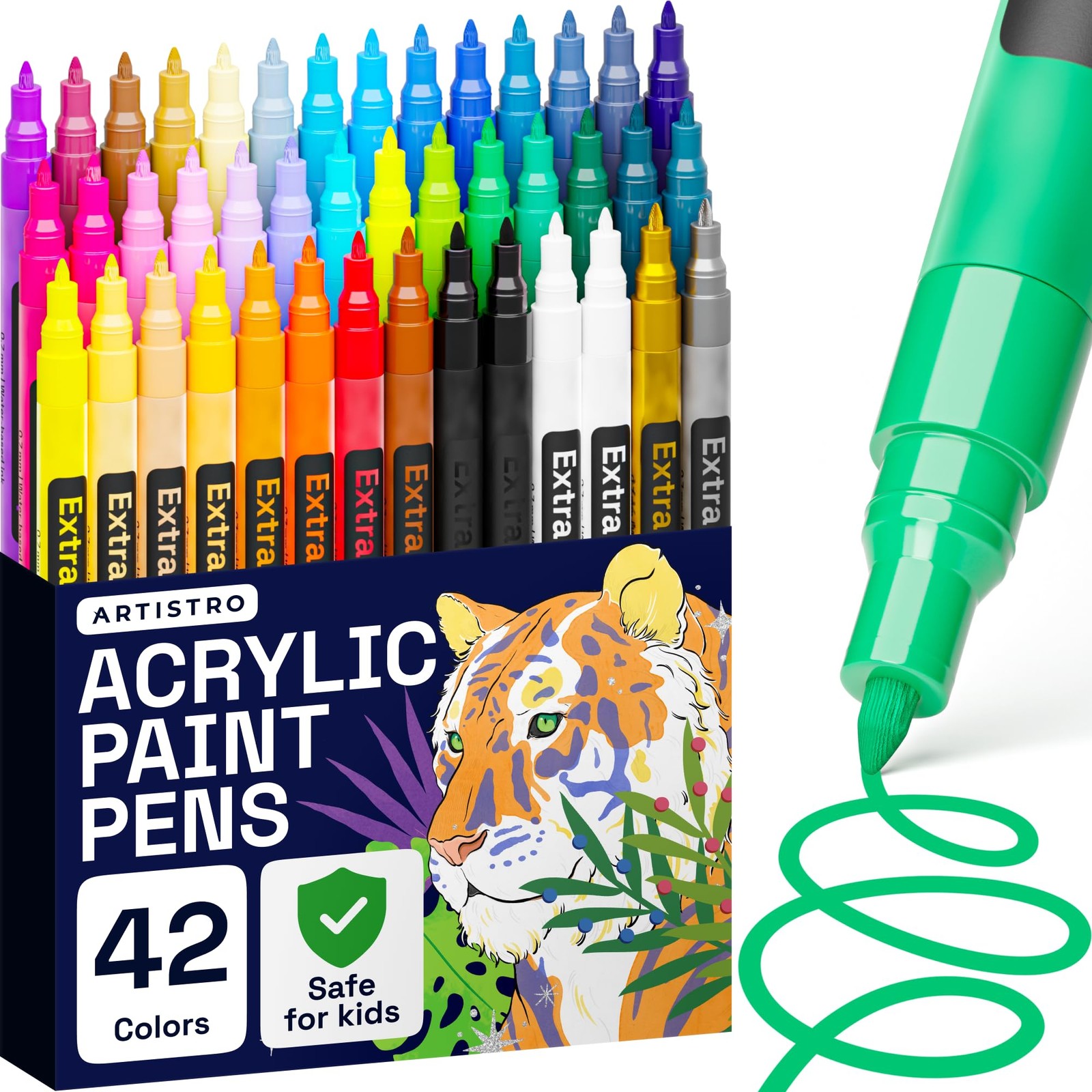 ARTISTRO 42 Acrylic Paint Pens, Art Set Acrylic Markers for 