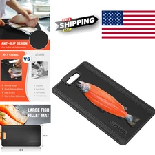 Durable Fish Fillet Mat 24 x 13 Silicone Surface for Safe Fish Preparation