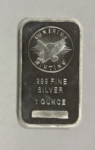 .999 Fine Silver Bar 1 oz - Sunshine Minting