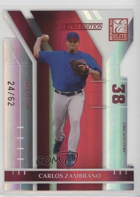 2004 Donruss Elite Extra Edition Aspirations Die-Cut 24/62 Carlos Zambrano 0o9