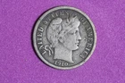 Estate Find 1910 S Barber Dime #K60216