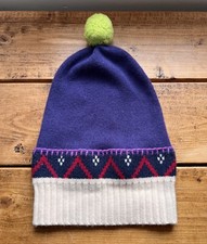 Burberry Knit Cap Purple Woman Authentic Used BURBERRY BLUE LABEL Knit cap purple Women Authentic  main image 2