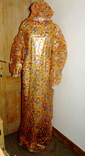 PVC Dress Plastic Top Gown Non-Binary ShinyVinyl Mens Womens Roleplay Long 60" - 第 1/9 張圖片