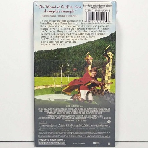 New Factory Sealed Harry Potter and the Sorcerer's Stone VHS HTF - Picture 2 of 12