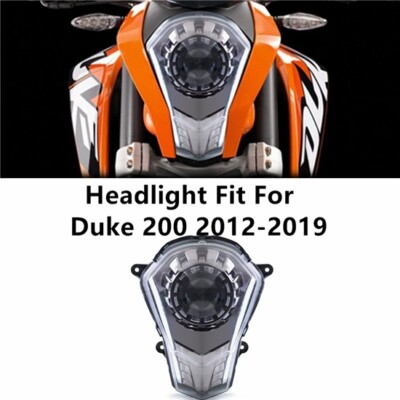 Headlight Assembly Fit KTM Duke 390 2013-2015 LED Kit Angel Light
