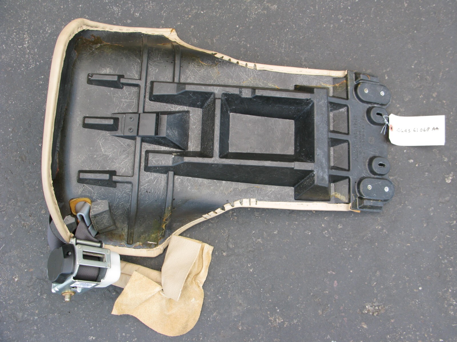 Aston Martin DB9 Rear Seat Cushion Panel Assembly + Seat Belt 4G4361068AA