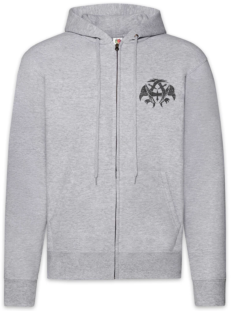 Ravens Zipper Hoodie Vikings Odin Hugin and Munin Valhall Valhalla Raven Odhin