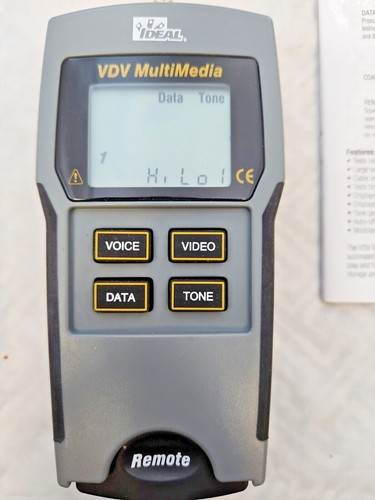 IDEAL VDV MULTIMEDIA CABLE TESTER #33-856 FREE SHIPPING ! | eBay