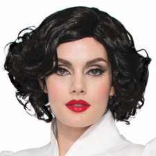 1940s Betty Wig Black historical style miss lady stage theatrical movie actress