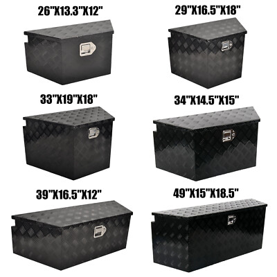 26 29 33 34 39 49 Inch Aluminum Trailer Storage Tongue Tool Box Pickup Truck Bed