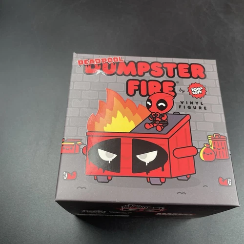 SDCC 2024 100% Soft Marvel Deadpool Dumpster Fire Exclusive Vinyl Figure IN HAND