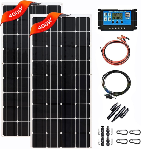 800 Watt 12-24 Volt Pannello Solare Monocristallino Estremamente Flessibile - St