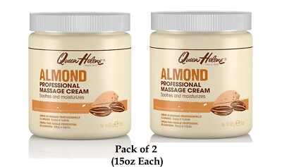 2 x Queen Helene Professionelle Mandel Massage Creme je 15 Unzen/425 g