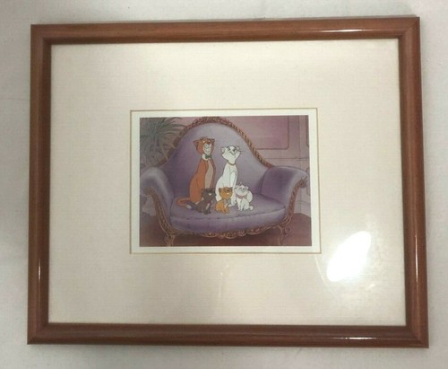 DISNEY THE ART GROUP LTD 3 PICTURES - SNOW WHITE/BAMBI/ARISTOCATS FRAMED 1990'S - Picture 6 of 7