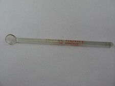 Rare Collectible HOTEL HENRY Pittsburgh Pennsylvania Glass Drink Stir Stirrer