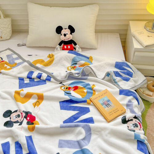 Disney Throw Blanket Stitch Kid Thickened Milk Velvet Blanket Pooh Lunch Blanket - Picture 18 of 28