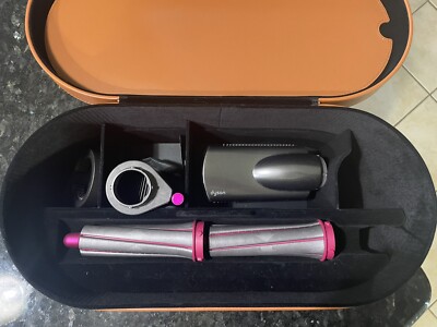 Dyson Airwrap Attachments Multi-styler Nickel/Fuchsia Attachments and Case Only