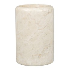 Natural Champagne Marble Tumbler Solid Stone Toothbrush Holder Cup Bathroom V...