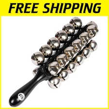 Sleek Black Sleigh Bells - Steel Material