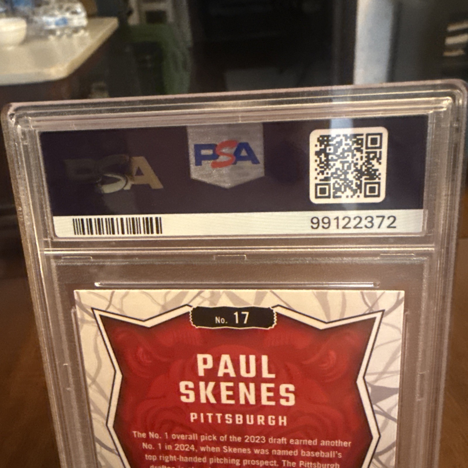2024 Panini Donruss - Unleashed Paul Skenes #17 (RC) PSA 9 view 4