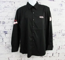 Von Dutch Originals Black Button Up Long Sleeve Graphics Shirt Men’s Large New