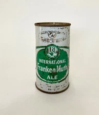 FrankenMuth International Ale flat top B/O beer can, International Breweries, NY