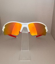 Brand new Oakley FLAK 2.0 XL/ sunglasses with polished white frames and ruby /