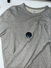 C.P. COMPANY Arm Lens Crew Szary Melanżowy Bluza/Top - Rozmiar: L