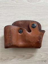 RARE Aker 619 Mace/Cuff Case - Brown Soft Leather Right