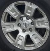2018 Titan OE Wheel 18x8 6 Spoke Silver Closed Solid Spoke Nissan