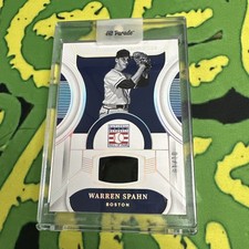 2023 Panini National Treasures #HOF-WS Warren Spahn Hall of Fame Materials /10