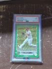 2022 Topps Green Foil MIKE TROUT Holo Refractor Card #27 PSA 9 ANGELS #/499 SP