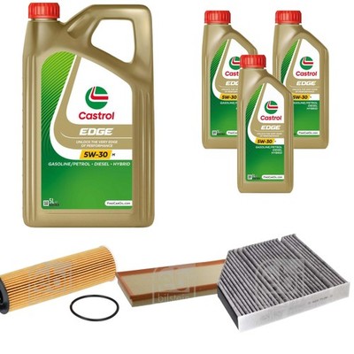 FEBI BILSTEIN Inspektionspaket 8L CASTROL EDGE 5W-30 M für Mercedes-Benz