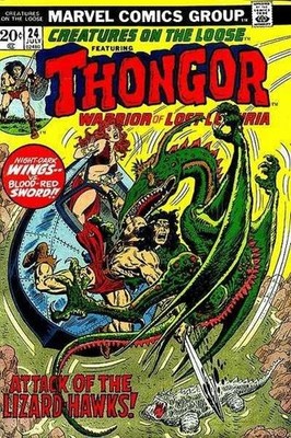 Creatures on the Loose (1971) #  24 (5.0-VGF) Distributor's ink, Thongor 1973
