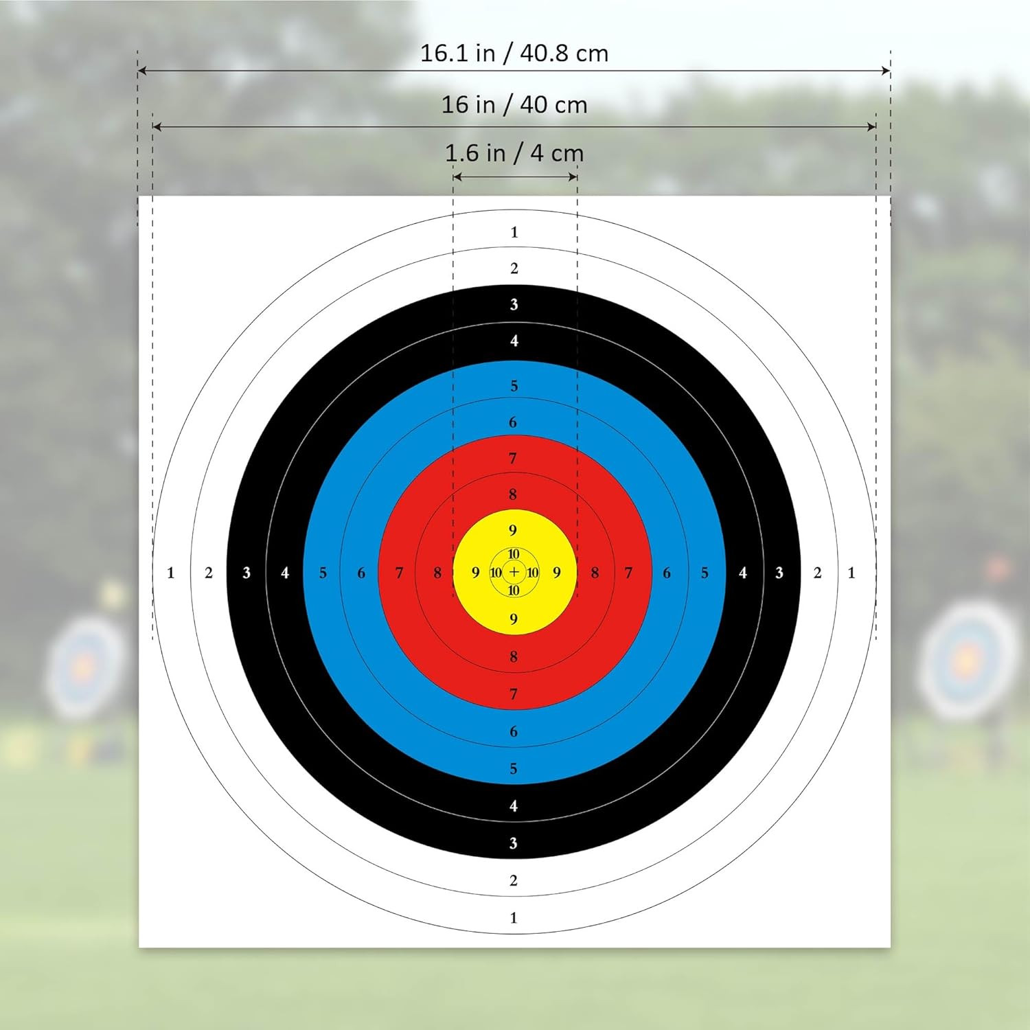 Archery Targets Paper, 20Pcs/50Pcs Bow and Arrow Targets for Hunting Backyard, A