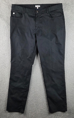 Peter Millar Pants Mens 40x32 Black EB66 Performance 5 Pocket Golf