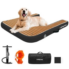 Inflatable Dock Platform for Large Dogs, Pup Plank Float Floating Ramp Ladder