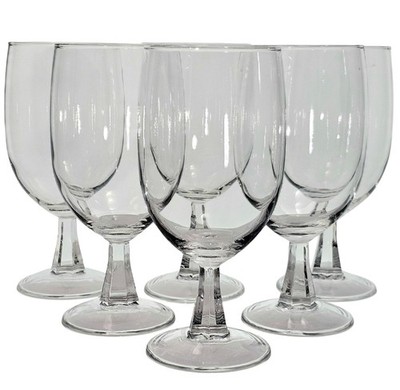 6 Cristal DArques Grand Noblesse Iced Tea Glasses 7'' minimalist simplicity clean